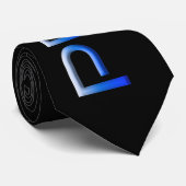 SlipperyJoe's kleurrijke Pride woord vet metallic  Stropdas (Opgerold)