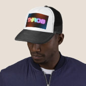 SlipperyJoe's kloppend regenboogachtig verloop dik Trucker Pet (In situ)