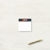 SlipperyJoe's kloppende regenboogachtige verloop d Post-it® Notes (Op bureau)