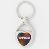 SlipperyJoe's kloppende regenboogachtige verloop d Sleutelhanger (Voorkant)