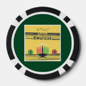 SlipperyJoe's Kwanzaa warm celebratory tone tradit Poker Chips (Achterkant)