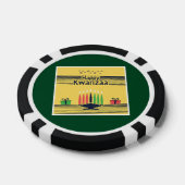 SlipperyJoe's Kwanzaa warm celebratory tone tradit Poker Chips (Enkel)