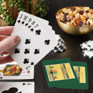SlipperyJoe's Kwanzaa warme vierende toon traditie Pokerkaarten