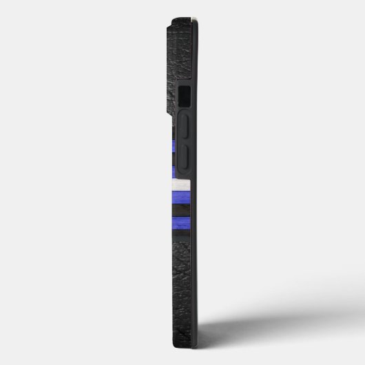 SlipperyJoe's lederen trots vlag zwart koninklijk  Case-Mate iPhone Case (Achterkant / Links)