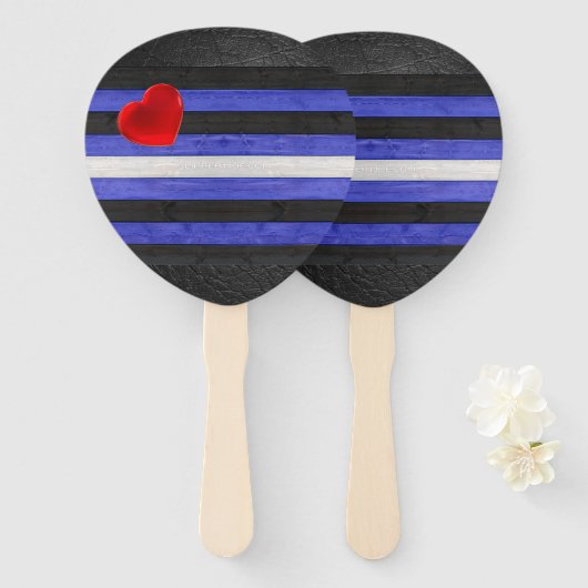 SlipperyJoe's lederen trots vlag zwart koninklijk  Handwaaier (Voorkant en achterkant)