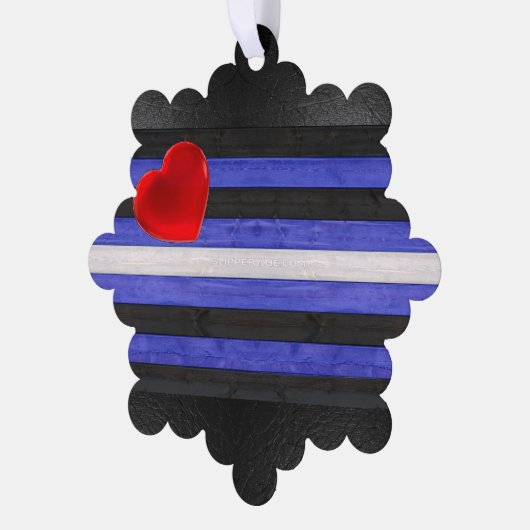 SlipperyJoe's lederen trots vlag zwart koninklijk  Ornament Kaart (Links)