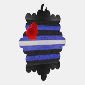 SlipperyJoe's lederen trots vlag zwart koninklijk  Ornament Kaart (Rechts)