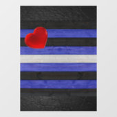 SlipperyJoe's lederen trots vlag zwart koninklijk Raamsticker (Vel)