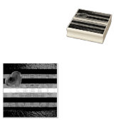 SlipperyJoe's lederen trots vlag zwart koninklijk  Rubberstempel (Gestempeld)