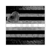 SlipperyJoe's lederen trots vlag zwart koninklijk  Rubberstempel (Afrduk)