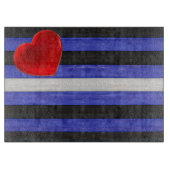 SlipperyJoe's lederen trots vlag zwart koninklijk  Snijplank (Voorkant)