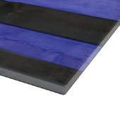 SlipperyJoe's lederen trots vlag zwart koninklijk  Snijplank (Hoek)