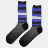 SlipperyJoe's lederen trots vlag zwart koninklijk Sokken (Links)