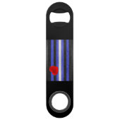 SlipperyJoe's lederen trots vlag zwart koninklijk  Speed Flessenopener (Voorkant)