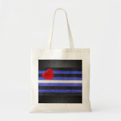 SlipperyJoe's lederen trots vlag zwart koninklijk Tote Bag (Voorkant)