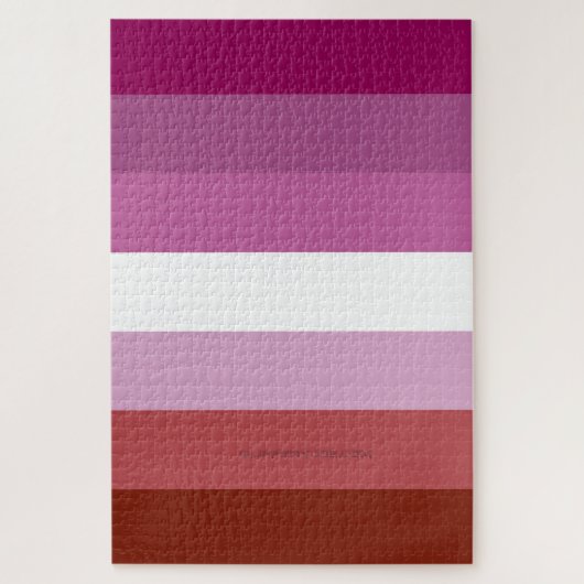 SlipperyJoe's Lesbian Pride vlag feminine Lipstick Legpuzzel (Verticaal)