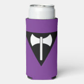 SlipperyJoe's Lesbian Pride vlag Labrys ax triangl Seltzer Blikjeskoeler (Seltzer Achterkant)