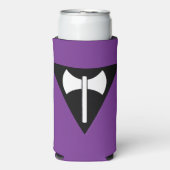 SlipperyJoe's Lesbian Pride vlag Labrys ax triangl Seltzer Blikjeskoeler (Seltzer Voorkant)