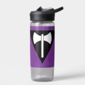 SlipperyJoe's Lesbische Pride vlag Labrys ax drieh Waterfles (Links)