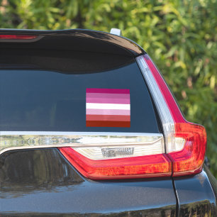 SlipperyJoe's lesbische pridevlag vrouwelijke geme Sticker
