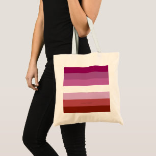 SlipperyJoe's lesbische pridevlag vrouwelijke geme Tote Bag