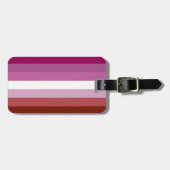 SlipperyJoe's lesbische trots vlag vrouwelijke gem Bagagelabel (Voorkant horizontaal)