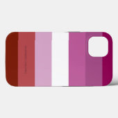 SlipperyJoe's lesbische trots vlag vrouwelijke gem Case-Mate iPhone Case (Achterkant (horizontaal))