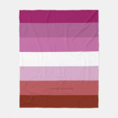 SlipperyJoe's lesbische trots vlag vrouwelijke gem Fleece Deken (Voorkant)