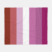 SlipperyJoe's lesbische trots vlag vrouwelijke gem Fleece Deken (Voorkant (Horizontaal))