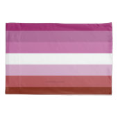 SlipperyJoe's lesbische trots vlag vrouwelijke gem Kussensloop (Achterkant)