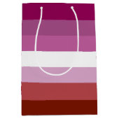 SlipperyJoe's lesbische trots vlag vrouwelijke gem Medium Cadeauzakje (Voorkant)