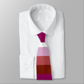 SlipperyJoe's lesbische trots vlag vrouwelijke gem Stropdas (Gebonden)