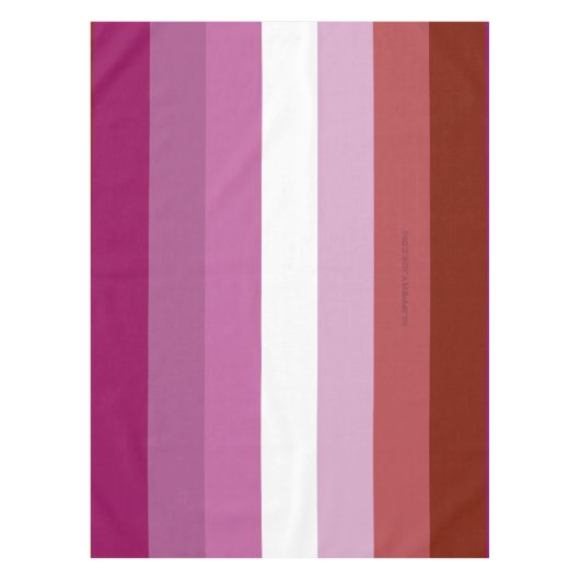 SlipperyJoe's lesbische trots vlag vrouwelijke gem Tafelkleed (Voorkant)