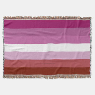 SlipperyJoe's lesbische trotsvlag vrouwelijke geme Deken