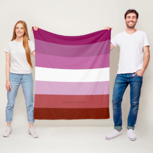 SlipperyJoe's lesbische trotsvlag vrouwelijke geme Fleece Deken