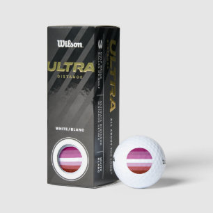 SlipperyJoe's lesbische trotsvlag vrouwelijke geme Golfballen