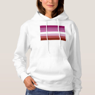 SlipperyJoe's lesbische trotsvlag vrouwelijke geme Hoodie