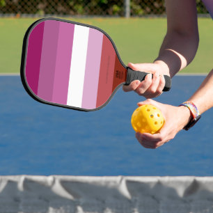 SlipperyJoe's lesbische trotsvlag vrouwelijke geme Pickleball Paddle