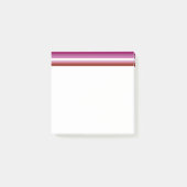 SlipperyJoe's lesbische trotsvlag vrouwelijke geme Post-it® Notes (Voorkant)