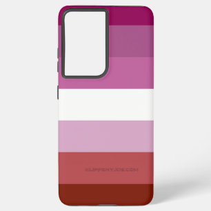 SlipperyJoe's lesbische trotsvlag vrouwelijke geme Samsung Galaxy Hoesje