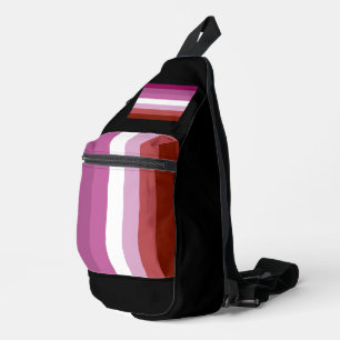 SlipperyJoe's lesbische trotsvlag vrouwelijke geme Sling Bag