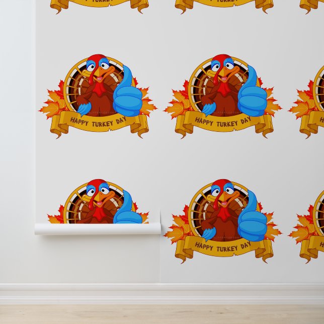 SlipperyJoe's leuke cartoon Thanksgiving-ontwerp Behang (Applicatie)