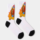 SlipperyJoe's leuke cartoon Thanksgiving-ontwerp Sokken (Rechts)