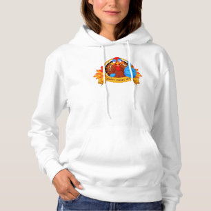 SlipperyJoe's leuke cartoonstijl Thanksgiving-ontw Hoodie