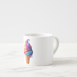 SlipperyJoe's levendige ijsje voedsel klassieker  Espresso Kop