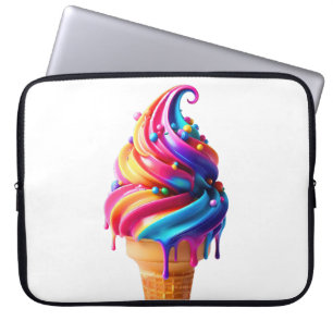 SlipperyJoe's levendige ijsje voedsel klassieker  Laptop Sleeve