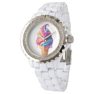 SlipperyJoe's levendige ijsje voedselklassieker  Horloge