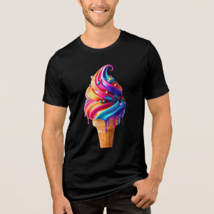 SlipperyJoe's levendige ijsje voedselklassieker  Tri-Blend Shirt