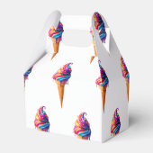 SlipperyJoe's levendige ijskegel food classic Bedankdoosjes (Voorkant Zijde)