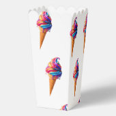 SlipperyJoe's levendige ijskegel food classic Bedankdoosjes (Achterkant)